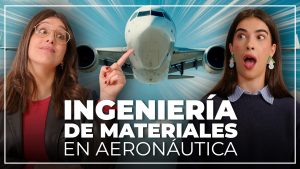Miniatura del podcast: Clau y Noelia, ingeniera de materiales en Airbus, frente a un avión en pleno despegue