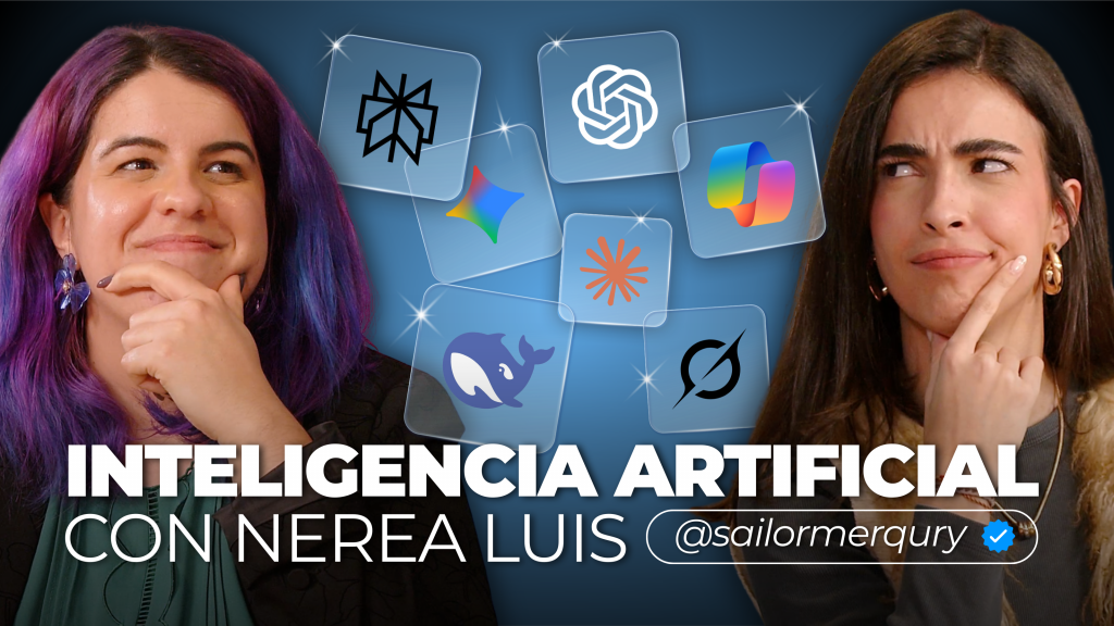 Episodio sobre Inteligencia Artificial: Nerea Luis y Clau conversando en el podcast