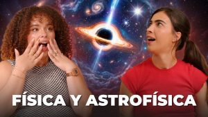 María José y Clau en la portada del episodio hablando sobre cómo es pasar de física a astrofísica