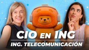 Rocío y Clau en la portada del episodio sobre tecnología bancaria