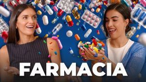Aroha y Clau en la portada del episodio sobre qué es estudiar Farmacia y sus salidas profesionales